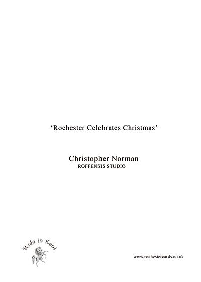 Rochester celebrates Xmas card back